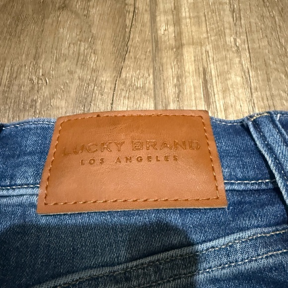 Lucky Brand Dark Blue Distressed Skinny Jeans Women’s Size 25 A - Picture 3 of 5